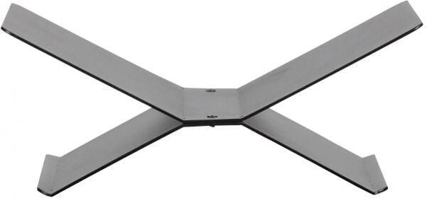 WOOOD BROOK BOEKENSTANDAARD LIGGEND METAAL ZWART