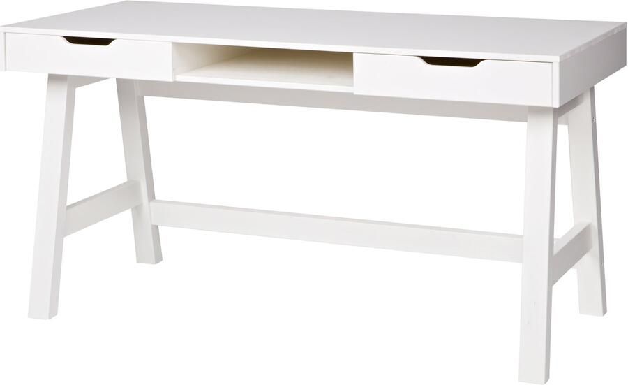 WOOOD Bureau Nikki Grenen Wit [Fsc]