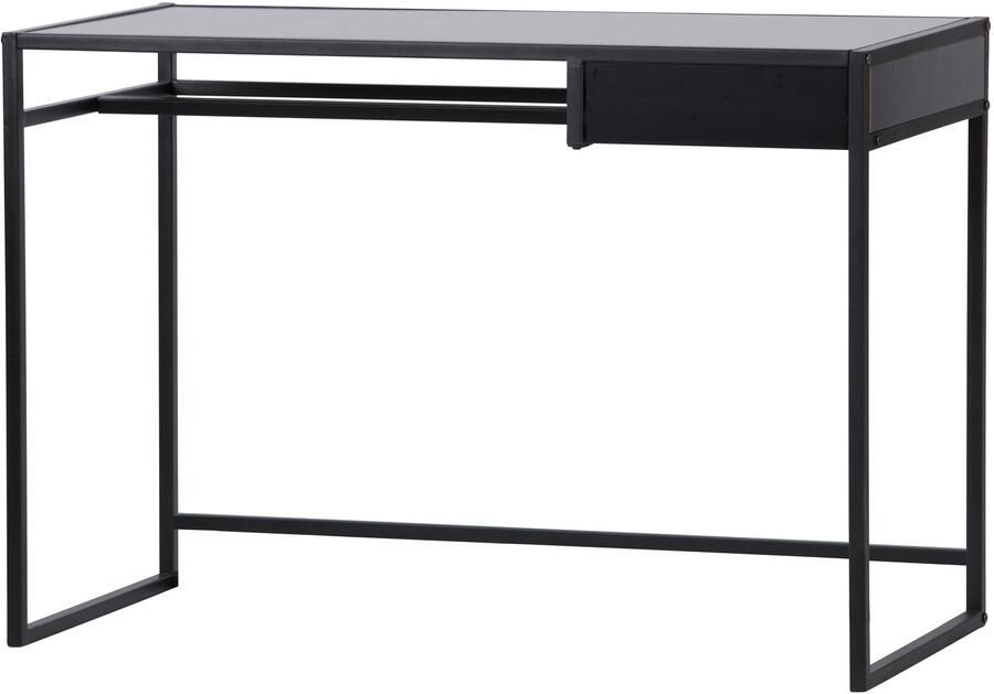 WOOOD Bureau Teun Met Lade Zwart