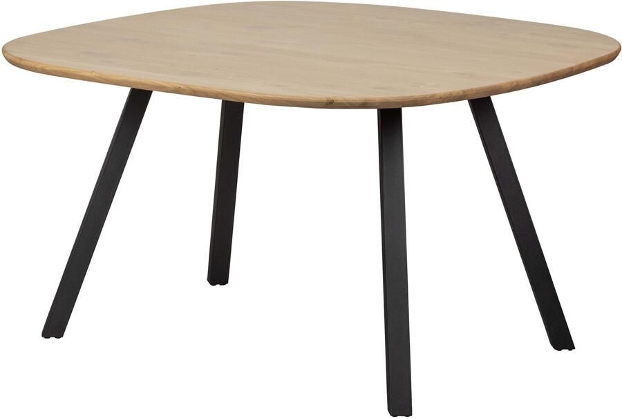 WOOOD Combi-Tablo: Organisch Eiken 130X130&2-Stand Zwart [Fsc]