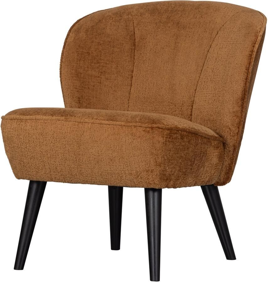 WOOOD Fauteuil Sara Structure Velvet Cognac