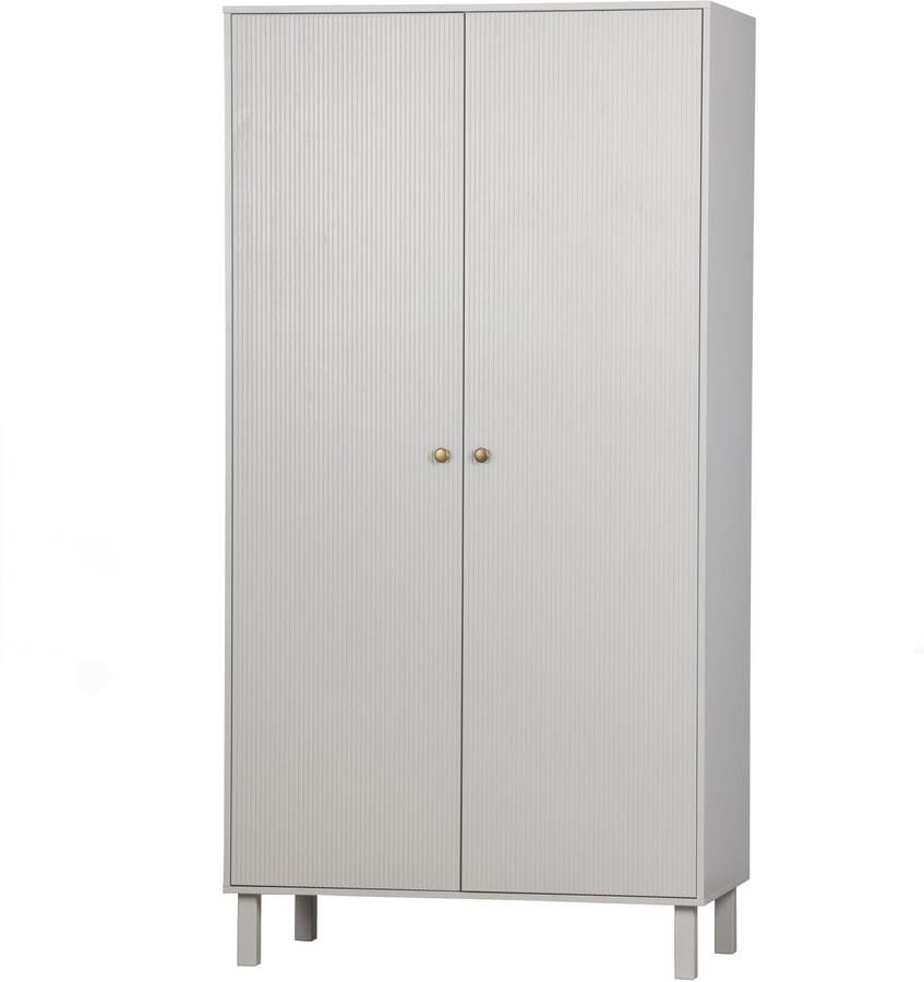 WOOOD Garderobekast Madu Grenen Wolkengrijs [Fsc]