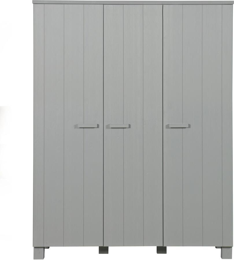 WOOOD Kast Dennis 3-Deurs Grenen Betongrijs Geborsteld [Fsc]