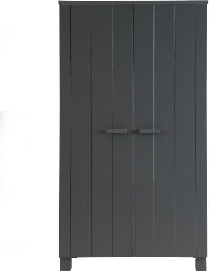 WOOOD Kast Dennis Grenen Steel Grey Geborsteld [Fsc]