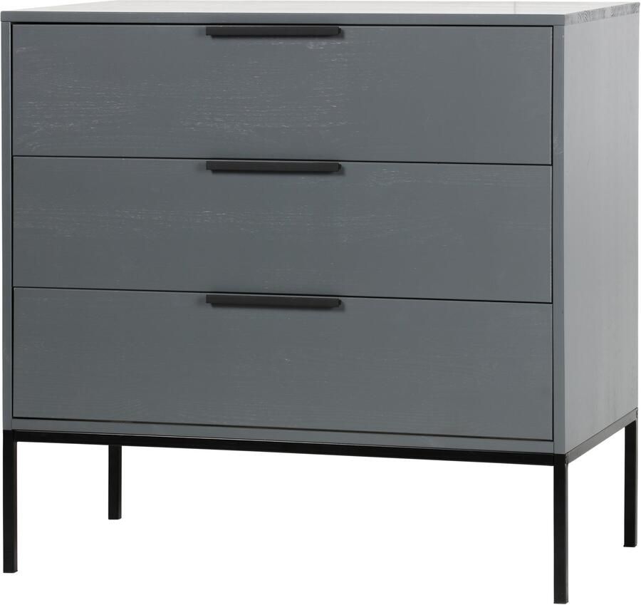 WOOOD Ladekast Adam Grenen Steel Grey [Fsc]