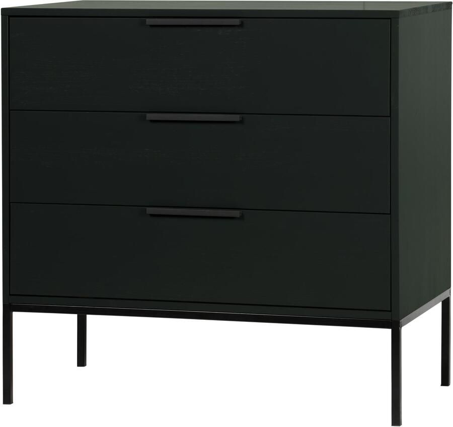 WOOOD Ladekast Adam Grenen Zwart [Fsc]