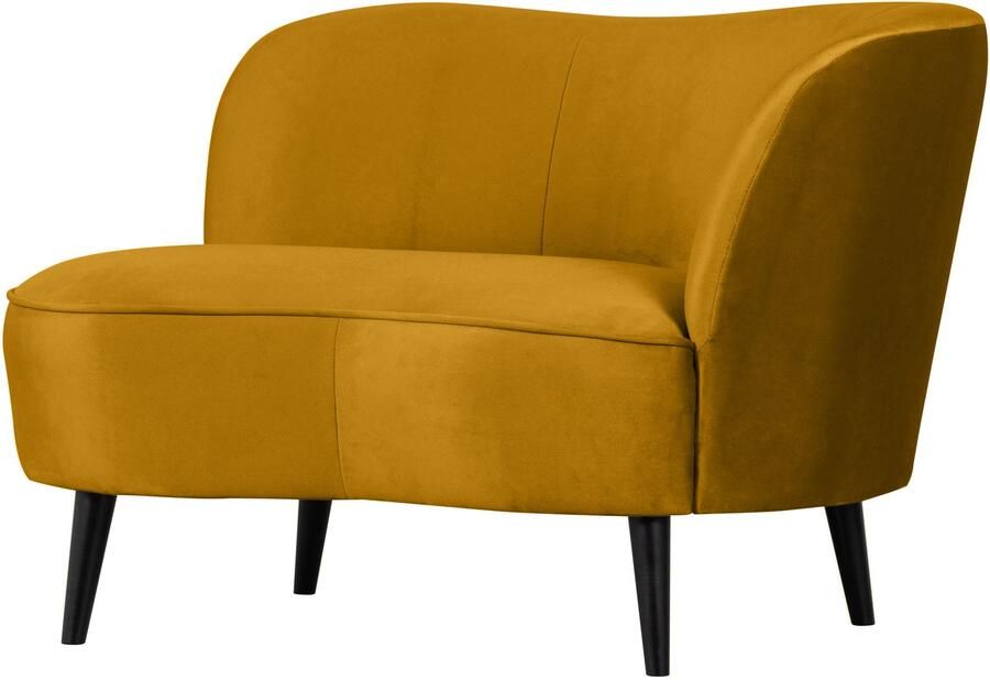 WOOOD Lounge Fauteuil Sara Rechts Fluweel Oker