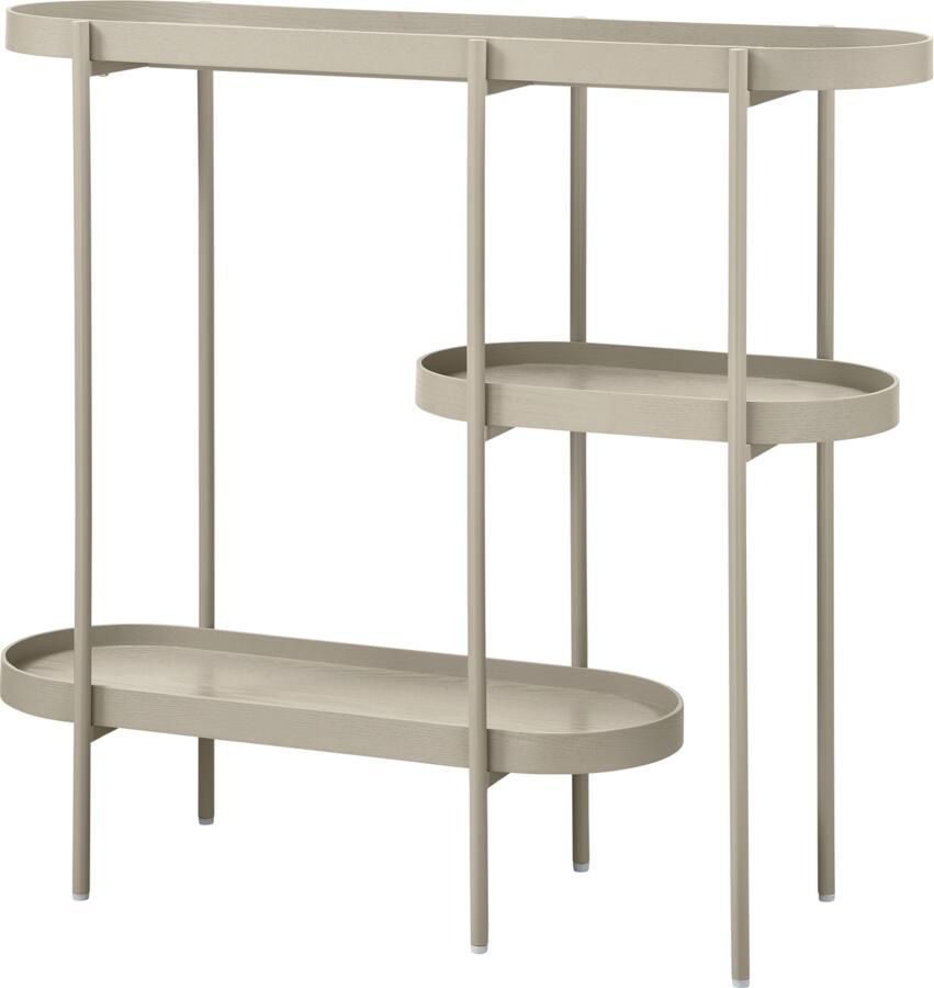 WOOOD NOAN SIDETABLE HOUT METAAL ANTIQUE BEIGE