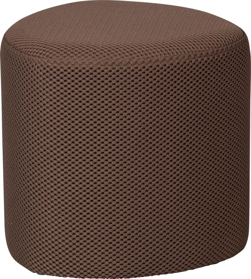 WOOOD Poef Puuk Mesh Espresso 38x40x40cm