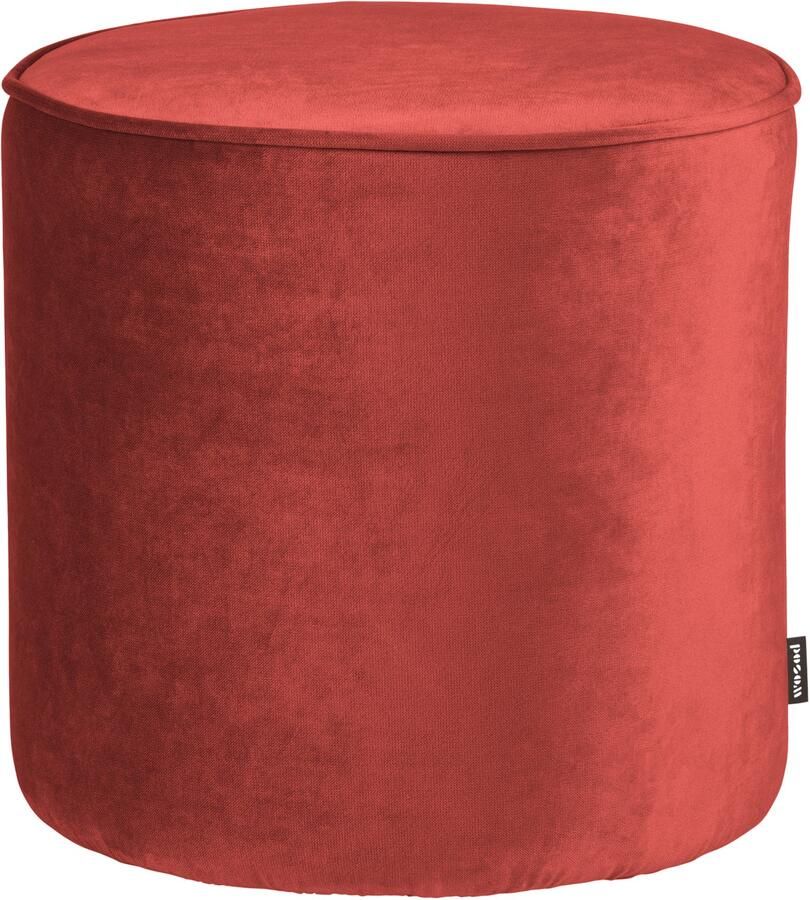 WOOOD Poef Sara Hoog Raspberry 46Xo46