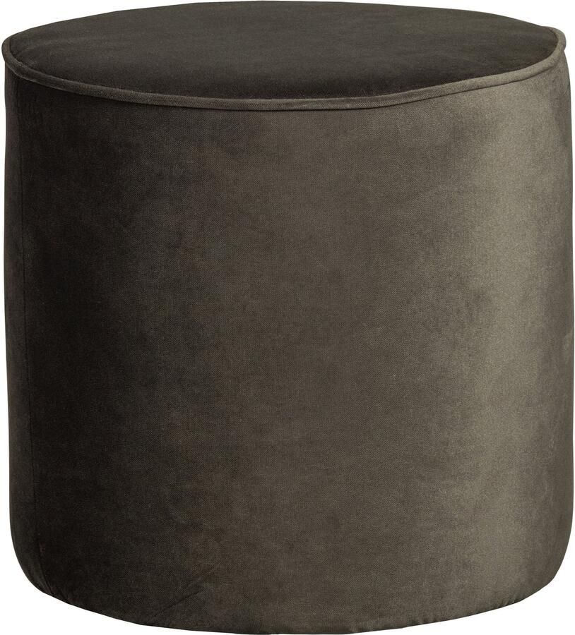 WOOOD Poef Sara Hoog Warm Groen 46Xo46