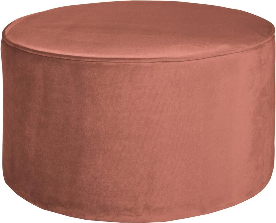 WOOOD Poef Sara Laag Oud Roze 36Xo60