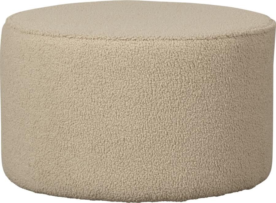 WOOOD Poef Sara Laag Teddy Sand 36Xo60