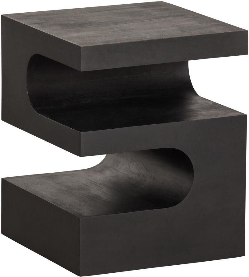 WOOOD TOMA BIJZETTAFEL MANGO HOUT ZWART