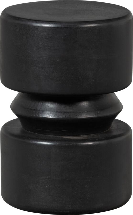 WOOOD TUVE BIJZETTAFEL HOUT BRUIN ZWART