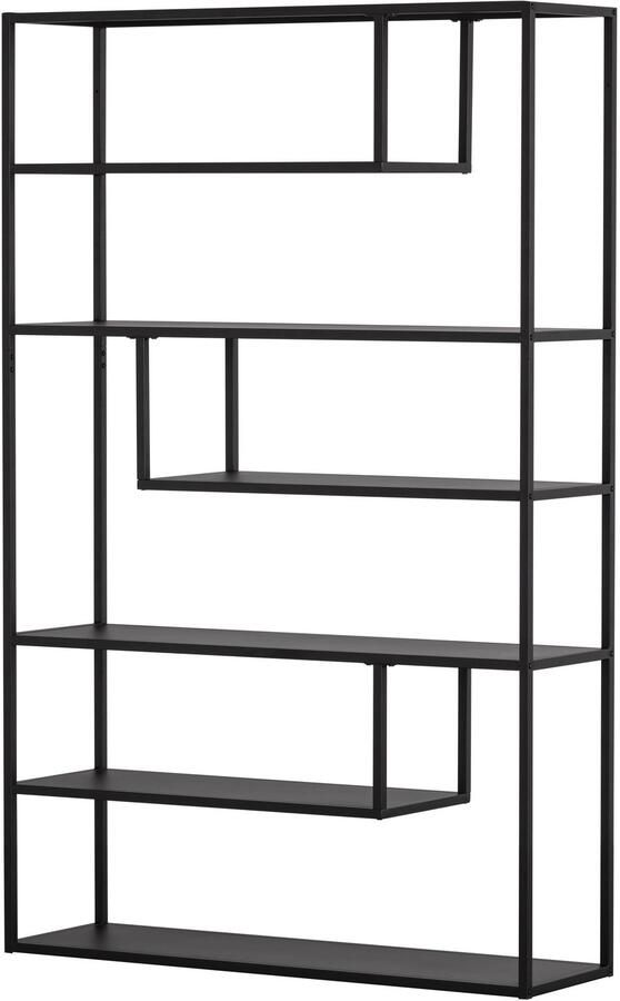 WOOOD Vakkenkast Teun Xl Zwart 120Cm