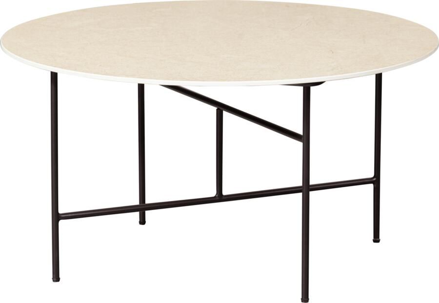 WOOOD VIDA BIJZETTAFEL MET NATUREL MARMEREN LOOK BLAD 40xO75