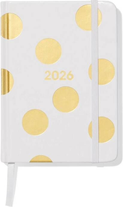 051 Agenda 2026 A6 PU Stippen Goud