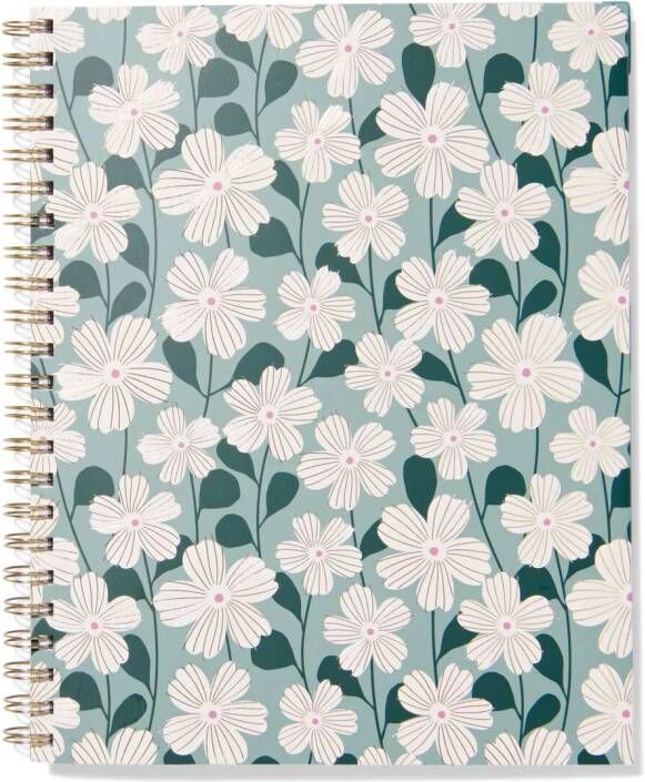 051 Collegeblok A4 Gelinieerd Bloemen (multi)