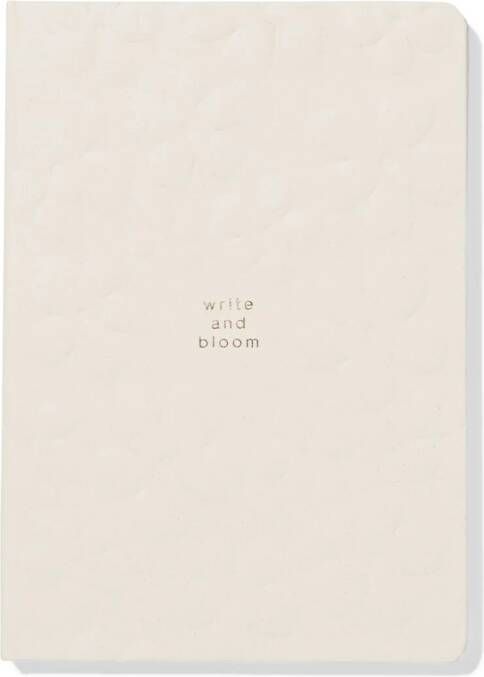 051 Notitieboek A5 Gelinieerd Bloem (beige)