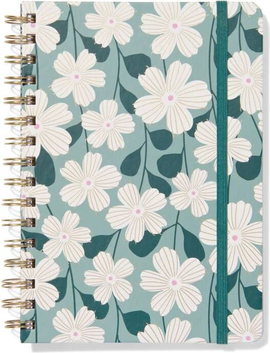 051 Notitieboek A5 Gelinieerd Bloemen (multi)