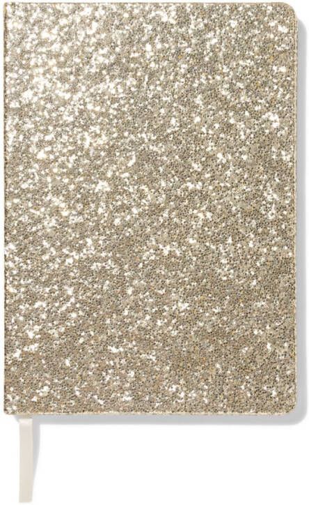 051 Notitieboek A5 Gelinieerd Glitter (goud)