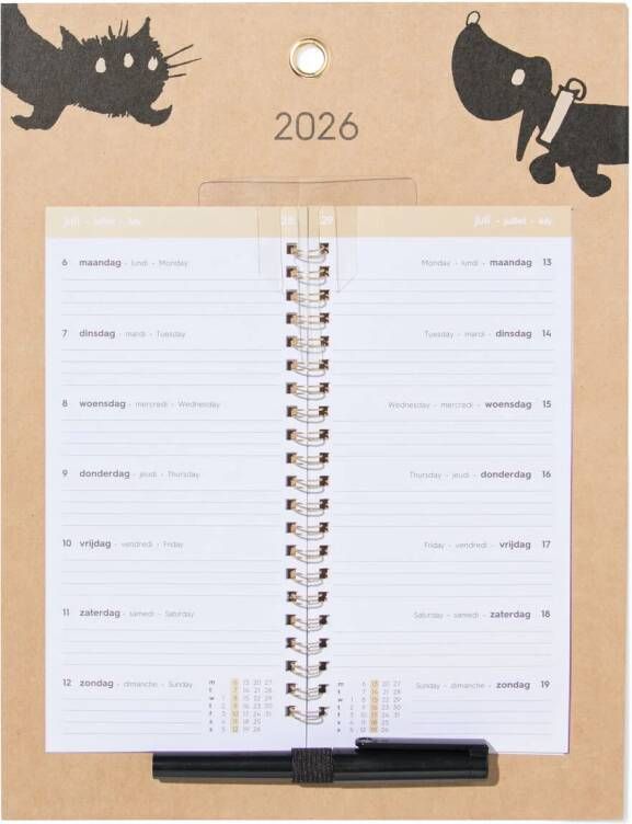 177 Takkie En Siepie Weekkalender 30x23cm