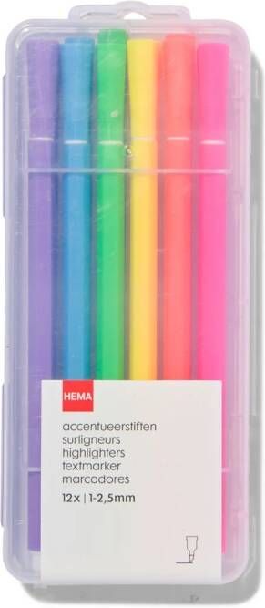 HEMA Accentueerstiften 12 Stuks