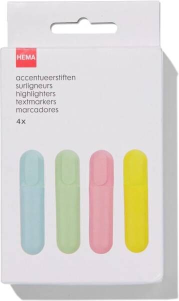 HEMA Accentueerstiften 4 Stuks