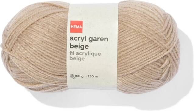 HEMA Acryl Garen Beige 100gram 250meter