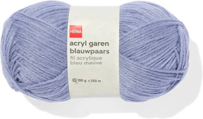 HEMA Acryl Garen Blauwpaars 100gram 250meter