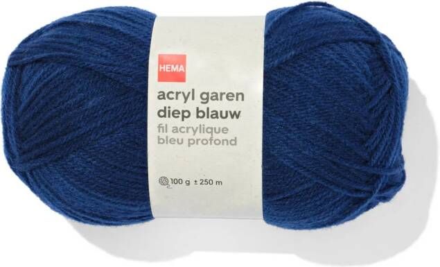 HEMA Acryl Garen Diepblauw 100gram 250meter