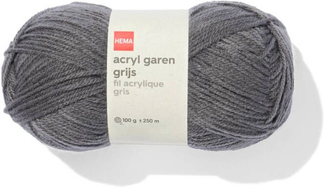 HEMA Acryl Garen Grijs 100gram 250meter