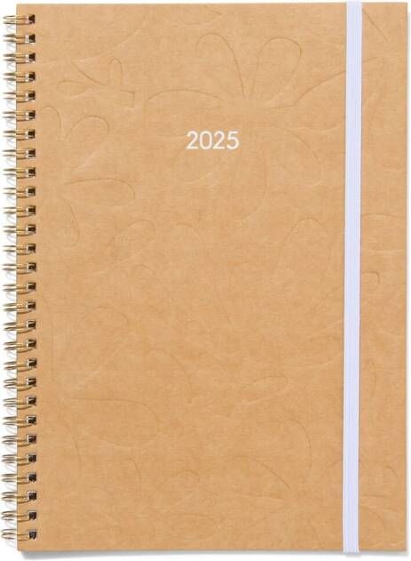 HEMA Agenda 2025 A4 Spiraal Bloemen