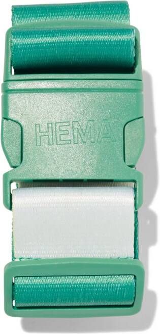 HEMA Bagageriem 180x5cm Groen Met Strepen