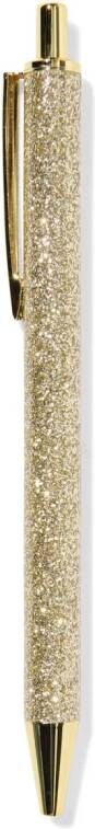 HEMA Balpen Glitter Goud Blauwschrijvend