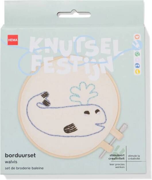 HEMA Borduurset Walvis