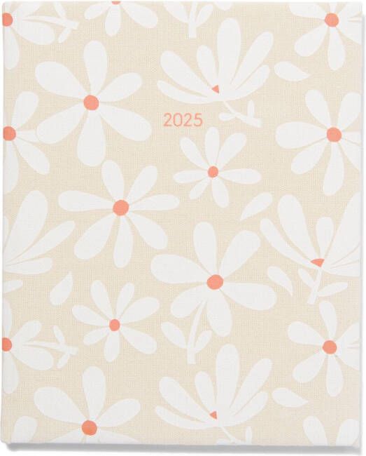 HEMA Bureauagenda 2025 A4 Textiel Bloemen