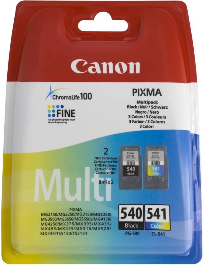 HEMA Cartridge Canon PG-540 CL-541 Zwart kleur 2 Stuks
