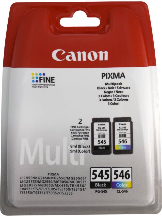 HEMA Cartridge Canon PG-545 CL-546 Zwart kleur