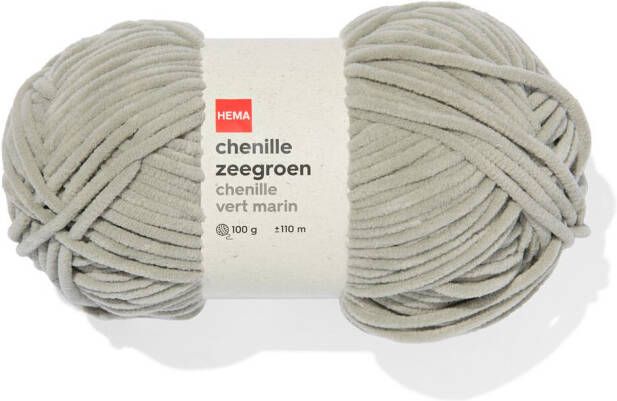 HEMA Chenille Zeegroen 100gram 110meter