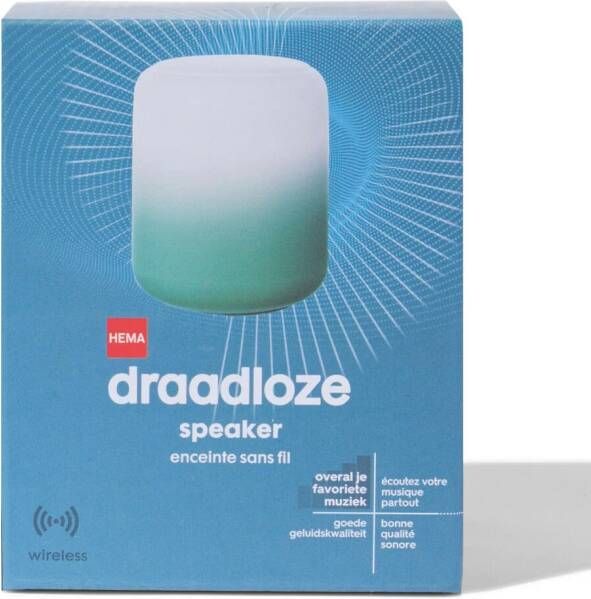 HEMA Draadloze Speaker Wit groen