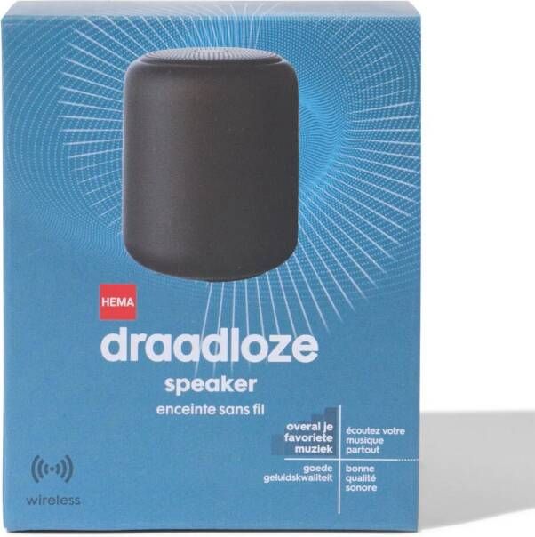 HEMA Draadloze Speaker Zwart