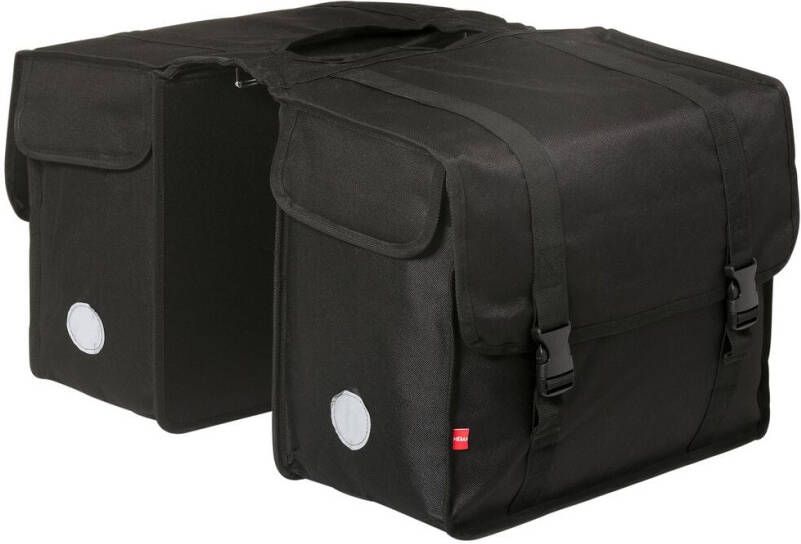 HEMA Dubbele Fietstas 60L 42x22x32 Zwart