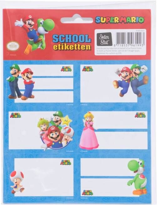 HEMA Etiketten 5x8 Super Mario 18 Stuks