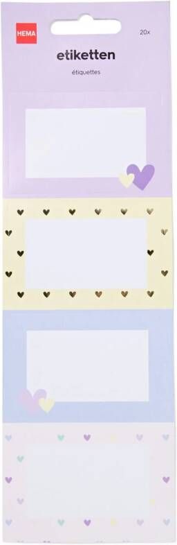 HEMA Etiketten Bloemen Pastel 20 Stuks
