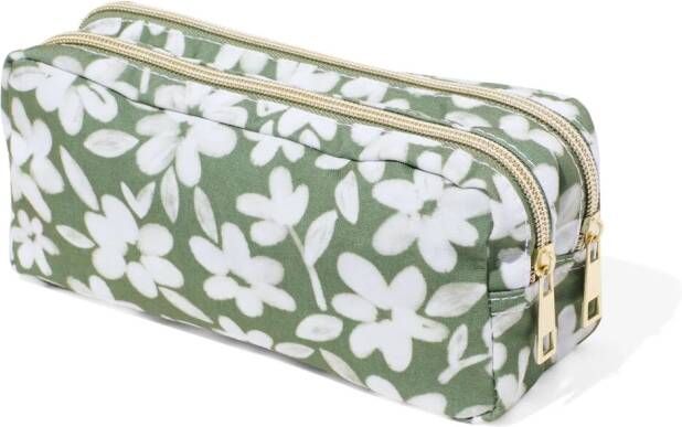 HEMA Etui Met Dubbele Rits Bloemen