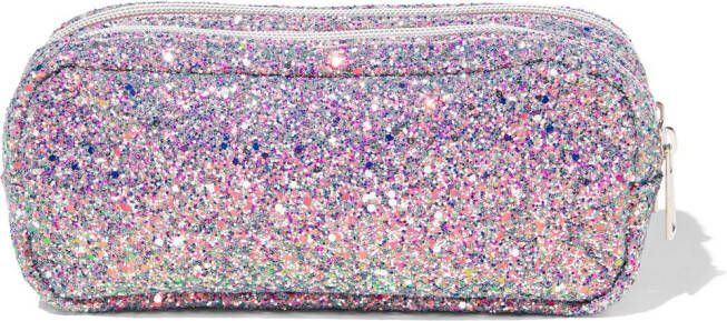 HEMA Etui Met Dubbele Ritsen Glitters