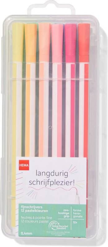 HEMA Fijnschrijvers 0.4mm 12 Stuks