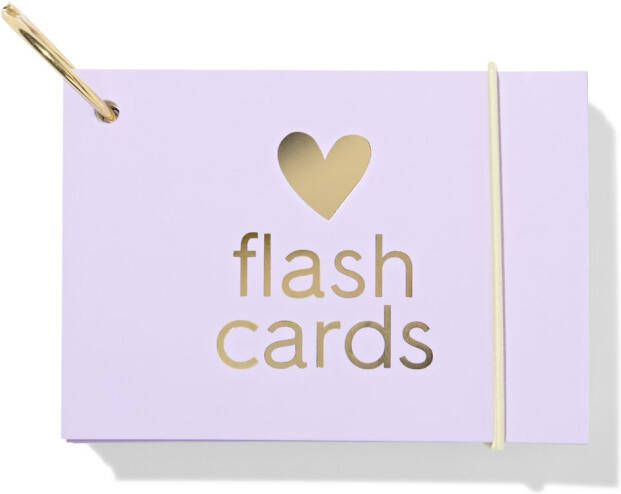 HEMA Flashcards Met Ring A7 Hartjes 50 Stuks